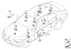 Различные огни для BMW E92N M3 S65 (схема запасных частей)
