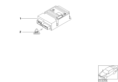 Центр.модуль межсетевого преобразования для BMW E65 745d M67N (схема запасных частей)