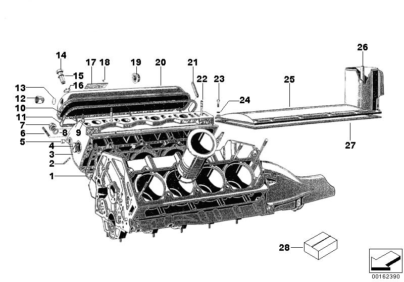 Головка блока цилиндров/крышка головки для BMW V8 501 8-Zyl (схема запчастей)