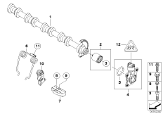 Эксцентриковый вал механизма упр.клап. для MINI R57 Cooper N12 (схема запасных частей)