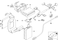 Система навигации/видеомодуль для BMW E38 L7 M73N (схема запасных частей)
