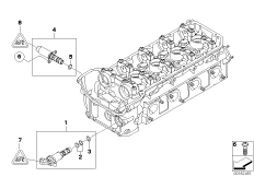 Головка бл.цил. - дополнит.эл.элементы для BMW E93N M3 S65 (схема запасных частей)