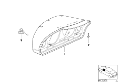 комбинация приборов для BMW E46 M3 S54 (схема запасных частей)