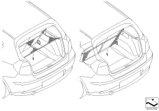 Сетка багажного отделения для BMW F21 120d N47N (схема запасных частей)