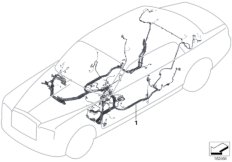 Основной жгут проводов для BMW RR3 Coupé N73 (схема запасных частей)