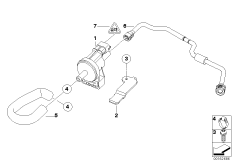 Клапан вентиляции топливного бака для BMW E90 M3 S65 (схема запасных частей)