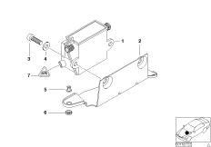 Э/нагреватель непрерывного действия для BMW E46 330xd M57N (схема запасных частей)