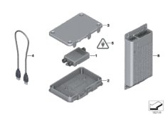 USB-/Audio-интерфейс для BMW E90N 320d N47 (схема запасных частей)
