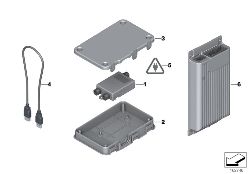 USB-/Audio-интерфейс для BMW E90N 316i N45N (схема запчастей)