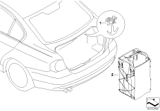 Крепление сумки для BMW E92 325xi N52N (схема запасных частей)