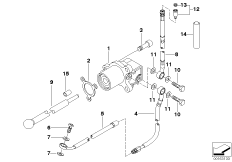 Привод управления сцеплением для BMW 89V3 K 1200 LT 99 (0545,0555) 0 (схема запасных частей)