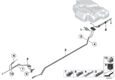 Топливоподача для ROLLS-ROYCE RR2 Drophead N73 (схема запасных частей)