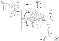 Масляный резервуар/детали для MOTO K43 K 1200 R Sport (0585,0595) 0 (схема запасных частей)
