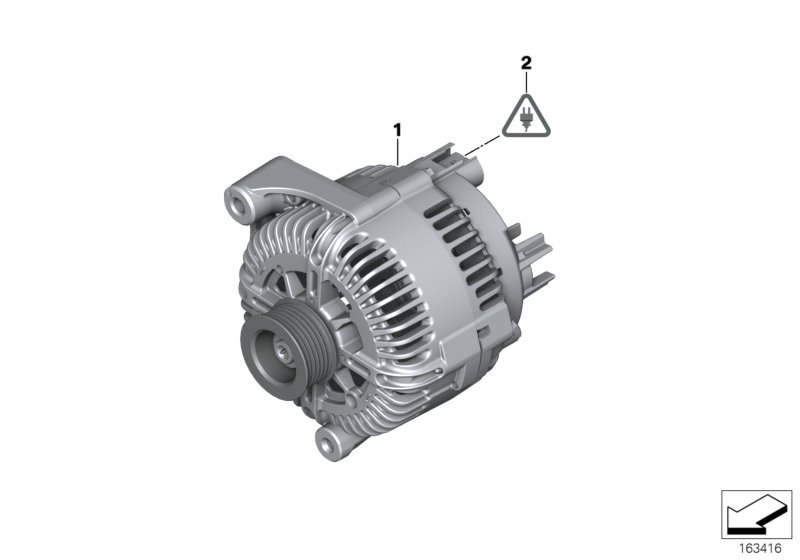 Generatore - Ricambi Usati для BMW E90N 325xi N53 (схема запчастей)