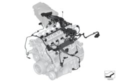 жгут проводов двигателя для BMW E70 X5 3.0sd M57N2 (схема запасных частей)