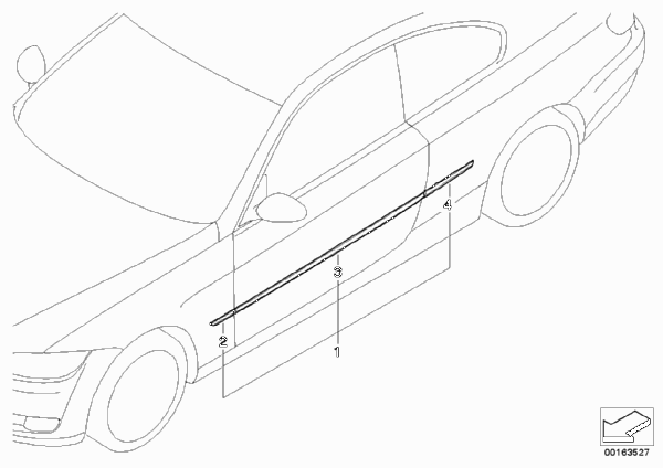 Накладки Бок для BMW E93N 330i N52N (схема запчастей)