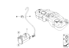 Фильтр с активир.углем/доп.элементы для BMW R59 Coop.S JCW N14 (схема запасных частей)