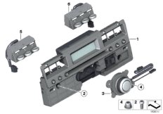 Панель управления аудиосистемой для BMW RR3 Coupé N73 (схема запасных частей)