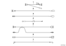 Различные жгуты проводов для BMW E90N 325xi N53 (схема запасных частей)