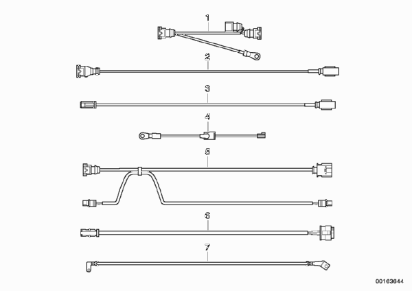 Различные жгуты проводов для BMW E46 330xd M57 (схема запчастей)