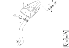 Детали системы выпуска ОГ с креплением для BMW K29 HP2 Sport (0458, 0468) 0 (схема запасных частей)
