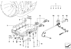 A5S360R/390R блок упр.с доп.элементами для BMW E46 320Ci M54 (схема запасных частей)