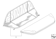 Ветрозащитный козырек для BMW E46 318Ci N46 (схема запасных частей)