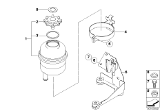 Масляный резервуар/детали для MINI R50 One D W17 (схема запасных частей)