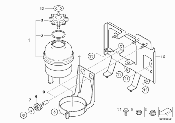 Масляный резервуар/детали для MINI R53 Cooper S W11 (схема запчастей)