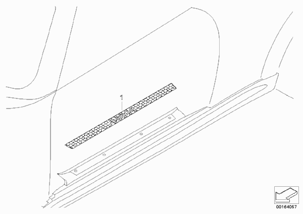 К-т доосн.дек.накладкой на порог для BMW R55N Cooper D 1.6 N47N (схема запчастей)