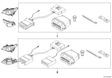 Электрический к-т для фонарей Facelift для BMW E60 530d M57N (схема запасных частей)