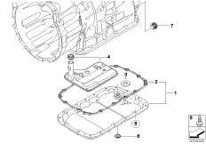 GA6L45R масляный поддон для BMW E84 X1 18i N46N (схема запасных частей)