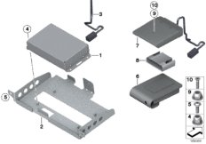 Встраиваемые компоненты, iPod для BMW RR2N Drophead N73 (схема запасных частей)