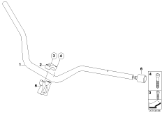 Руль/крепление для MOTO K25H HP2 Enduro (0369,0389) 0 (схема запасных частей)