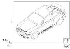 К-т доосн.аэродинамическим к-том в M-ст. для BMW E88 118i N46N (схема запасных частей)