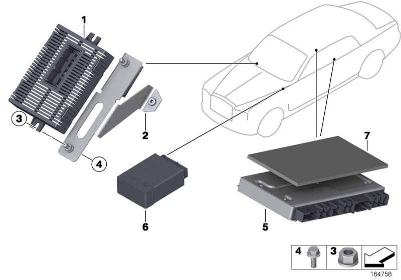 ЭБУ/модули для BMW RR1N Phantom N73 (схема запчастей)