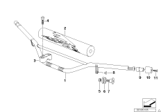 Руль для BMW R21A R 1150 GS Adv. 01 (0441,0492) 0 (схема запасных частей)