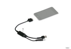 Кабельный адаптер для Apple iPod для BMW K52 R 1200 RT (0A03, 0A13) 0 (схема запасных частей)
