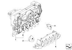 Панель управления отопителя для BMW R56 One D W16 (схема запасных частей)