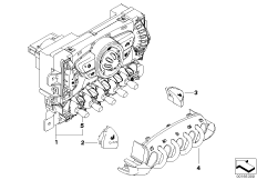 Панель управления кондиционера для BMW R55 One N12 (схема запасных частей)