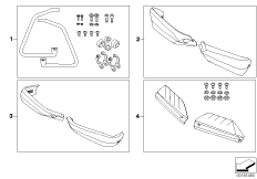 К-т дуг защиты рук для BMW K15 G 650 Xcountry 08 (0141,0151) 0 (схема запасных частей)