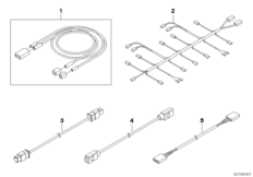 Осн.жгут проводов доп.аудиокомонентов для BMW R55N Cooper D 1.6 N47N (схема запасных частей)
