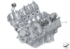Силовой агрегат для BMW F16 X6 50iX 4.0 N63N (схема запасных частей)