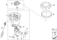 Топливный насос/датчик уровня наполнения для MOTO K25H HP2 Enduro (0369,0389) 0 (схема запасных частей)