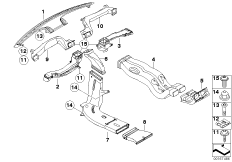 Вентиляционный канал для BMW E71 X6 30dX N57 (схема запасных частей)