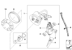 Топливный насос/датчик уровня наполнения для MOTO K40 K 1200 S (0581,0591) 0 (схема запасных частей)