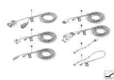 Ремонтный провод НПБ для BMW E65 730d M57N2 (схема запасных частей)