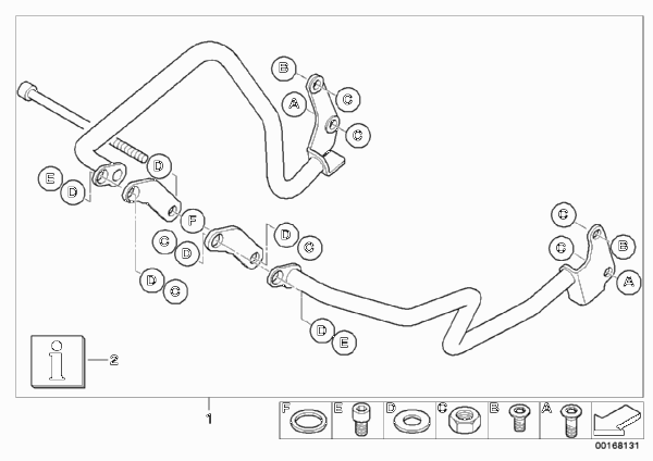 дуга защиты двигателя для BMW K15 G 650 Xchallenge (0165,0195) 0 (схема запчастей)
