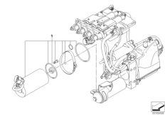 GS7S47BG гидравл.узел, э/двигатель для BMW E64 M6 S85 (схема запасных частей)