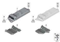 ЭБУ электронного намотчика ремня без. для BMW F02 740Li N54 (схема запасных частей)